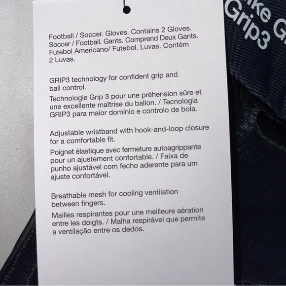 NIKE Soccer Football Gloves Unisex Adult Size 9 Goalkeeper GK Grip3 CN5651-765 - Picture 4 of 7